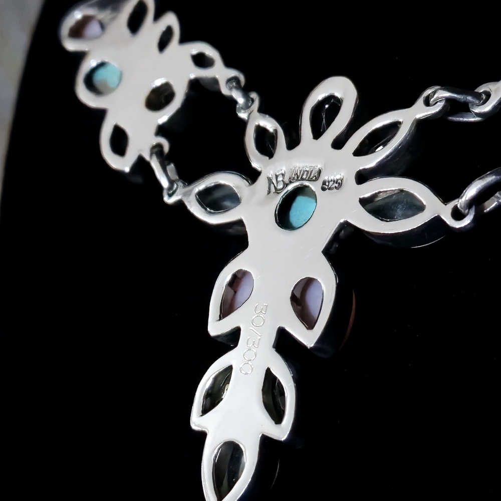 NICKY BUTLER RAJ LIMITED EDITION 925 Sterling Silver Designer Necklace Turquoise - Picture 7 of 16